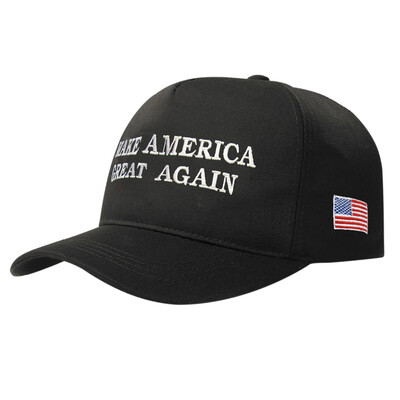 

Make America Great Again Adjustable Baseball Cap with Embroidery Unisex Flag Cotton Hats Letter Sport Gorras Casquette White With