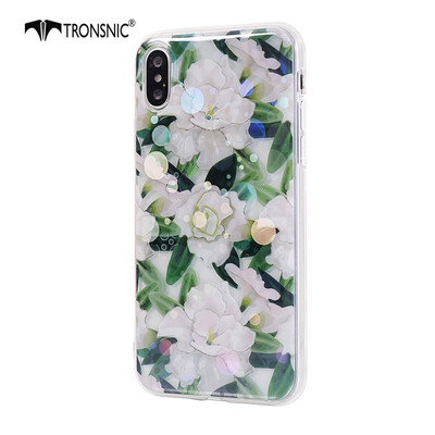 

Tronsnic Flowers Phone Case for iPhone XR Shiny Laser Soft Cases for Transparent Covers