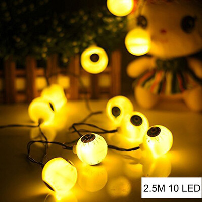 

UpperX 1pcs Halloween Solar energy Decor String Lights10 LED Eyes LightsFairy String LightStarry Light for HomePatioGarden