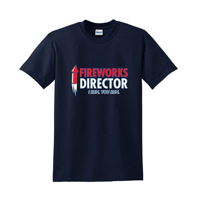 

Fireworks Director 4th of July Funny T Shirts Men Beefy T Shirt