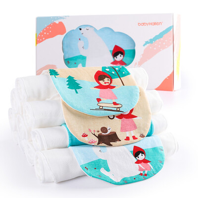 

Small Harlan baby sweat towel baby child increase gauze cotton sweat towel child child sweat towel 6 layer gauze children pad sling 5 strip  code 1926cm