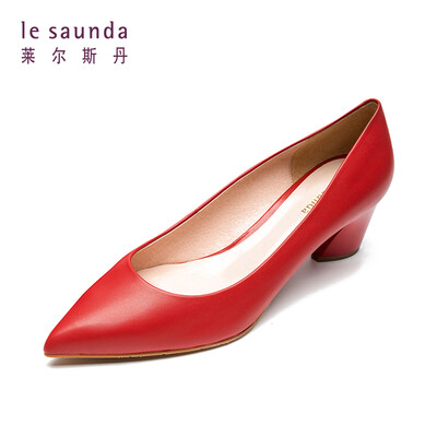 

Lyles Dan Fashion Elegant Commuter OL Professional Pointed Set Feet Shallow High Heel Shoes LS AM53203 Red 39