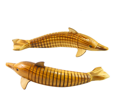 

Wooden simulation dolphin 33cm simulation toy dolphin home office decoration