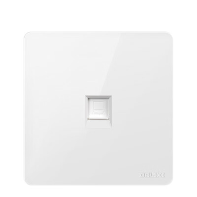 

Delixi DELIXI switch socket panel eight core network computer socket fashion white flat large board