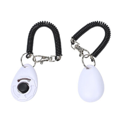 

Dog Training Clicker with Elastic Spiral Wrist Band for Dog Playing Toy