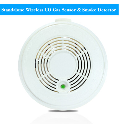 

Cordless Standalone Wireless CO Gas Sensor & Smoke Detector Fire Alarm Photoelectric LED Combination Smoke Carbon Monoxide Sensi