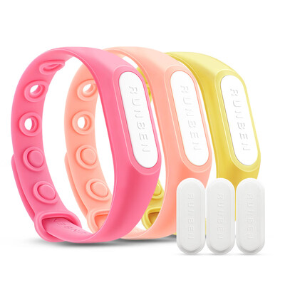

Runben RUNBEN mosquito repellent insect repellent bracelet 3 loaded gift 3 chips mosquito bracelet to drive mosquito stickers baby repellent children color random