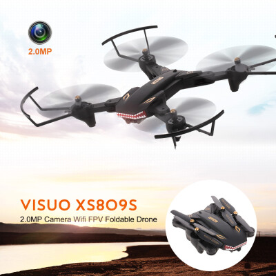 

VISUO XS809S 20MP camera Wide Angle Camera Wifi FPV Foldable Drone One Key Return Altitude Hold G-sensor Quadcopter