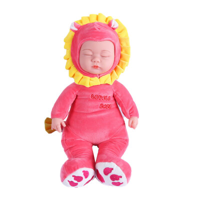 

Cuddle Baby Doll With 3 Soothing Songs 13 inch Stuffed Soft Body Baby Sleep Companion Cuddly Toys For Baby Toddler Kids Rose