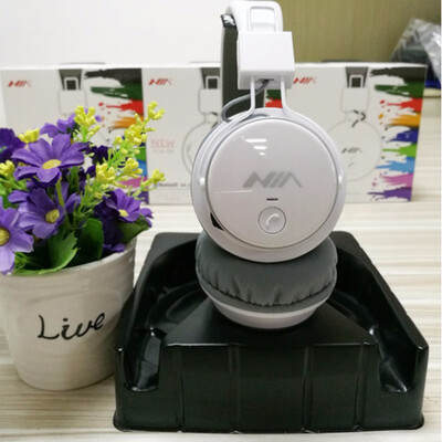 

NIA Q8 Wireless Bluetooth Headphones Foldable Stereo Headset with Mic Sport Bluetooth Earphone Support TF Card FM Radio