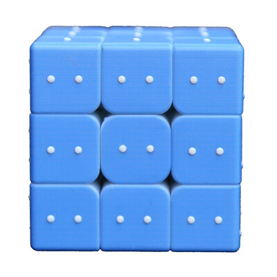 

Braille Embossed Cube 3x3 Blue Rubiks Cube Speed Cube Magic Cube