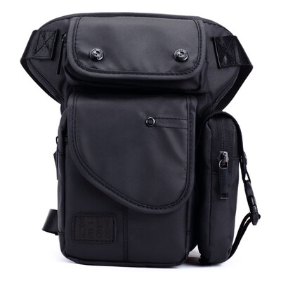

Men Waterproof Oxford Drop Leg Bag Waist Fanny Pack Motorcycle Rider Travel Leisure Thigh Hip Bum Belt Pouch Shoulder Purse