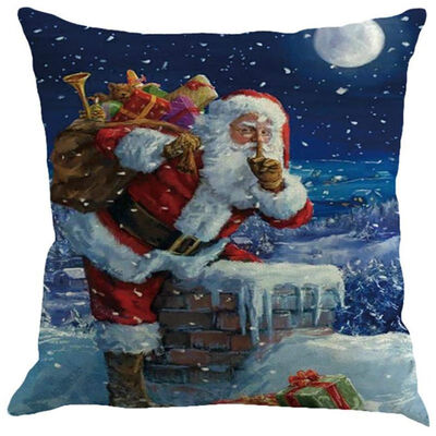 

UpperX Sofa Bed Home Cafe Decor Pillowcase Square Linen Throw Pillow Cover Invisible Zipper 45cmx45cm
