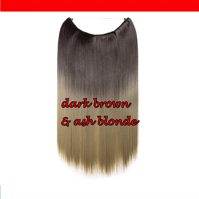 

Invisible wire flip in hair extension full head as natural Curly Wavy