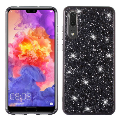 

MOONCASE Huawei P20 Glitter TPU-Black