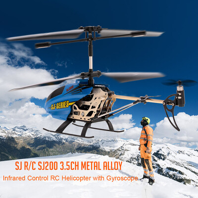 

SJ RC SJ200 35CH Metal Alloy Infrared Control RC Helicopter with Gyroscope for Kids Toys Children Gift