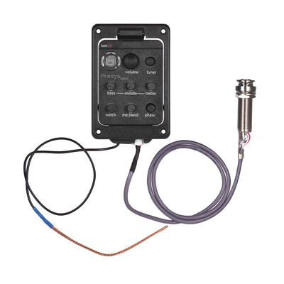 

3-band EQ Acoustic Guitar Piezo Pickup System Preamp with Tuning Function LED Display