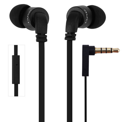 

Original Awei ES-13i Noise Isolation In-ear Earphone On-cord control Earbuds with 12m Cable Mic for Smartphone Tablet PC