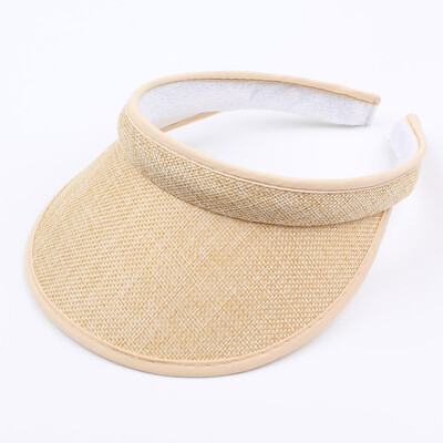 

Kids Summer Sun Visors Cap Empty Top Broad Wide Brim Topless Headband Children Hat Headwear