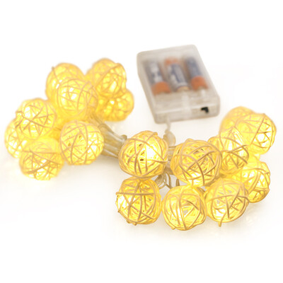 

UpperX 25M Rattan Ball LED String Light Fairy Light Holiday Light For Party Wedding Decoration Christmas Lights Garland