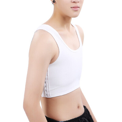 

SLIMBELLE Short Chest Breast Vest Breathable Buckle Binder Shaper Lesbian Tomboy Cosplay