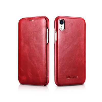 

ICARER Cases For Apple iPhone XR  MAX Case Litchi Skin Pattern Genuine Leather&PC Book Cover For iPhone X  Phone Case