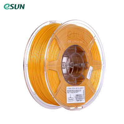 

eSUN PETG 175mm 3D Printer Filament 1kg22lb Spool Material Refills Solid Yellow Consumables