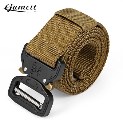 

Gameit Tactical Belt Military Webbing Rigger Web Strap with Quick Release Buckle