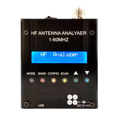 

MR300 Digital Shortwave Antenna Analyzer 1-60MHz RF SWR Impedance ResistanceReactance Capacitance Inductance Tester for Ham