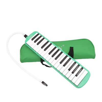 

32 Piano Keys Melodica Musical Education Instrument for Beginner Kids Children Gift with Carrying Bag Green