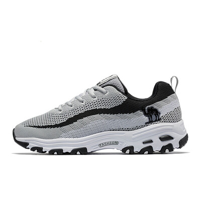 

Camel CAMEL sports shoes mens mesh platform shoes retro shoes trend sports shoes A832600195 gray black 44