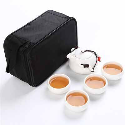 

Portable tea set for travel pottery tea pot cup kungfu tea set Chinese tea cups