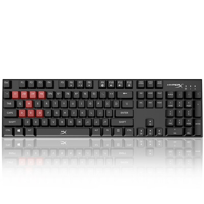 

Kingston HyperX Alloy FPS Mechanical Gaming Keyboard Cherry MX Blue Switches Anti-ghosting 104 Keys Red LED Backlit Backlight USB
