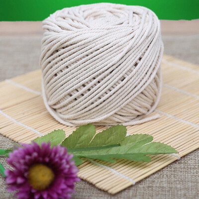 

Twisted 100 Natural Cotton Rope White Cotton Rope Handmade Art Material DIY Woven Rope 3 diameter 2mm 3mm 4mm 5mm 006" 009" 01