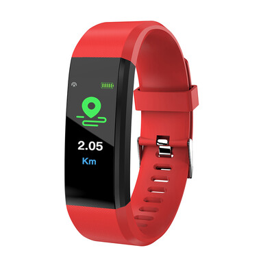 

ID115plus Smart Bracelet 096inch TFT Screen 90mAh Heart Rate Blood Pressure Monitoring Calorie Fitness IP67 Waterproof BT Alarm