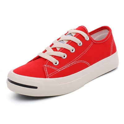 

Women Canvas Vulcanized Shoes Cute Smiling Face Shoes Candy Color New arrival