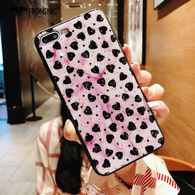 

Tronsnic Glitter Phone Case for iPhone  MAX Love Heart Gold Foil Cases Pink Yellow Covers Luxury