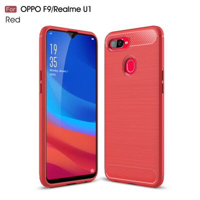 

Goowiiz Phone Case For Oppo Realme U1X1R15XRX17-Neo Fashion Slim Carbon Fiber TPU Soft Silicone Prevent falling