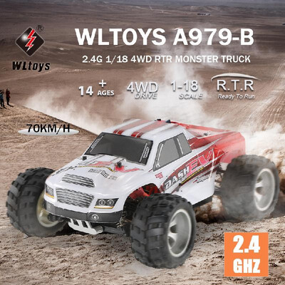 

WLtoys A979-B 24G 118 RC Car 4WD 70KMh High Speed Electric RTR Big Foot Truck