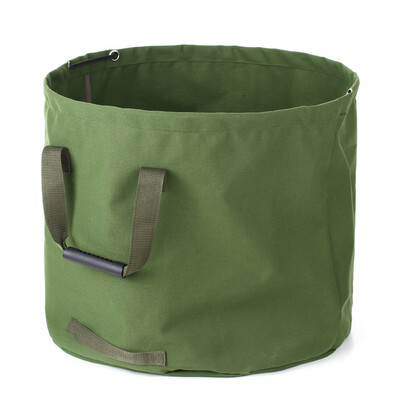

63 Gallons Collapsible Garden Bag Canvas Reusable Gardening Bag Water Resistant Garden Leaf Waste Bag Waste Sack Yard Waste Bag