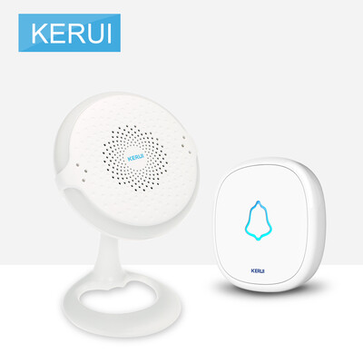 

KERUI 433MHz Colorful Light Doorbell Welcome Chime Doorbell 52 Songs Optional Customized Melody Night Light Wireless Motion Detect