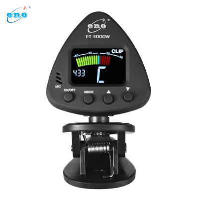 

eno ET 3000W Wind Instruments Tuner Supports Mic & Clip-on Tuning Modes for Saxophone Clarinet Trumpet Flute