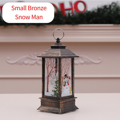 

NeillieN Retro wind lamp Santa Claus decoration Christmas LED lighting Candlestick lampChristmas gifts LED Nightlight