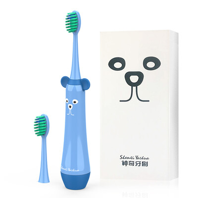 

Magic toothbrush C1 electric toothbrush boy models applicable for 5 years old sonic vibration band 2 brush head blue