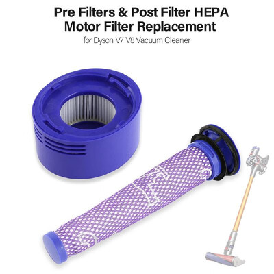 

Pre Filters & Post Filter HEPA Motor Filter Replacement for Dyson V7 V8 Vacuum Cleaner