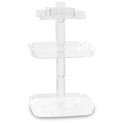 

Multifunctional Cosmetics Makeup 3-layer Rotatable Storage Box Holder
