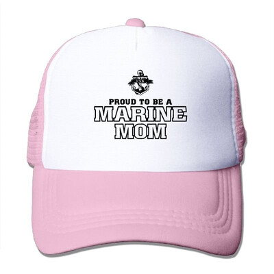 

Proud to Be A Marine Mom Summer Sun Protection Mesh Cap Baseball Hat Cap Adjustable