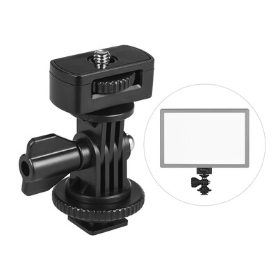 

Adjustable Cold Hot Shoe Mount Adapter with 14" Screw for Viltrox DC-90 DC-70 DC-50 Monitor L132T L116T LED Video Light
