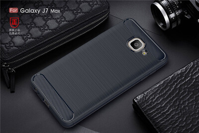 

BONGEM Samsung Galaxy J7 MAX Case with Flexible&Durable Shock Absorption with Carbon Fiber Design