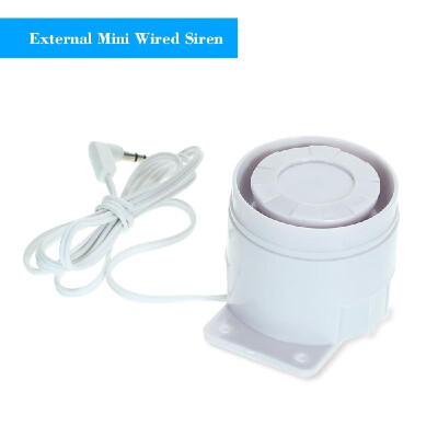 

External Mini Wired Siren 110 dB Prompt Alert Alarm for Home Wireless Security Alarm System 433MHz